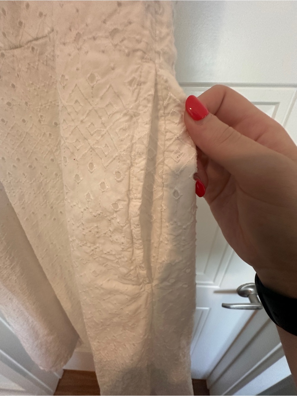 White Eyelet Maxi Sundress - Picture 3 of 6